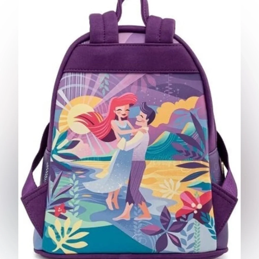 Disney Princess Ariel Loungefly Castle Collection Mini Backpack